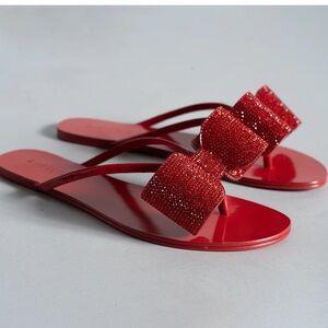 AMINAH Abdul Jillil crystal sandals